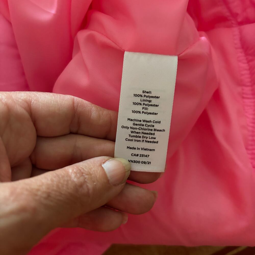 T by Talbots Quilted Micro Vest Pink Size 2XL - Picture 5 of 6